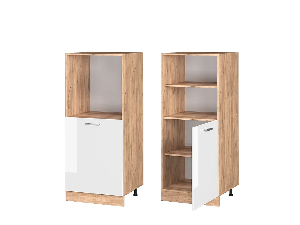 Meuble pour four blanc haute brillance 60x57x143 r-line