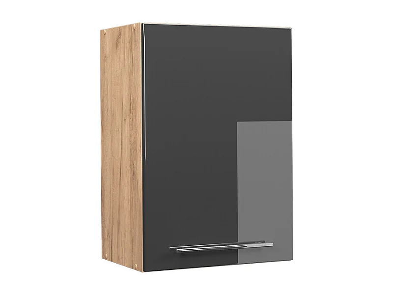 Elément haut de cuisine anthracite haute brillance 50x34.1x72 fame-line