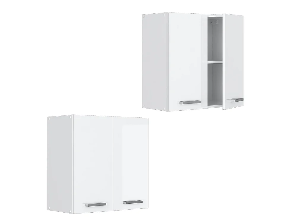 Wall cabinet white high gloss 60x31x60 r-line