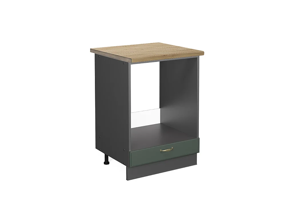 Mobile per forno da incasso Verde-oro rustico 60x60x82 fame-line