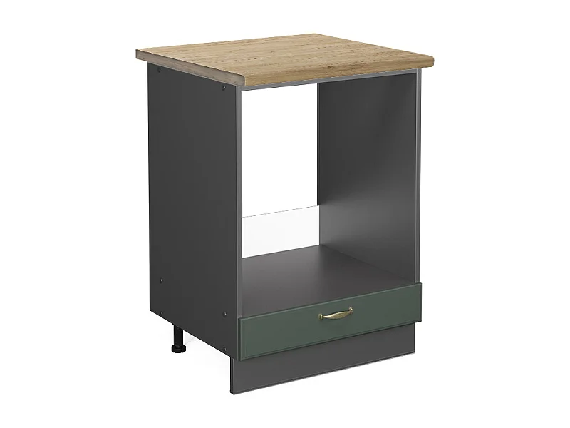 Meuble pour four vert or campagne 60x60x82 fame-line