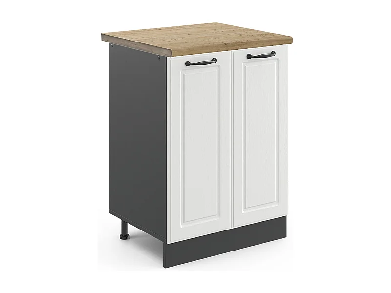 Küchenunterschrank weiß landhaus 60x60x81.6 r-line