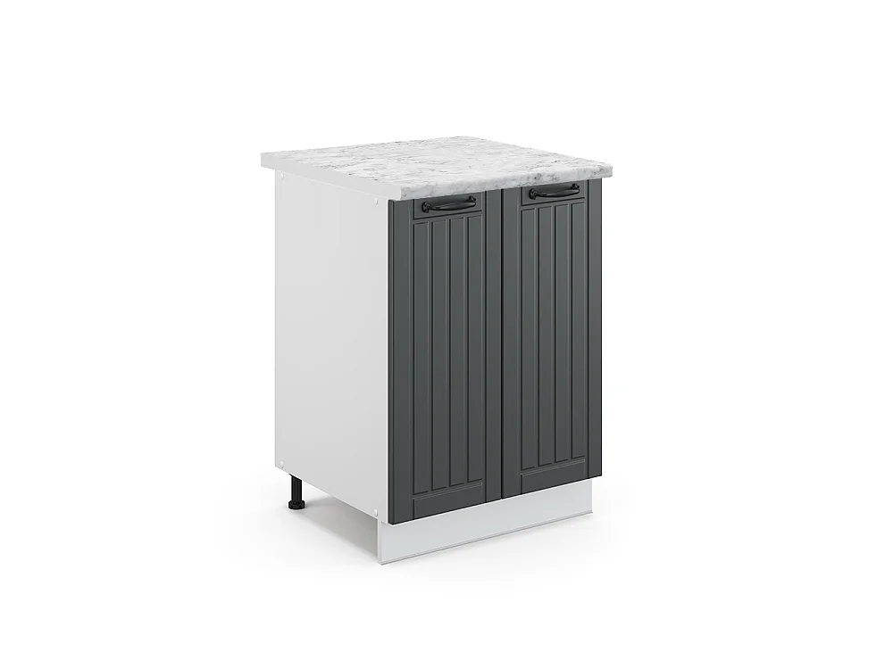 Mobiletto base cucina Antracite rustico 60x60x82 fame-line