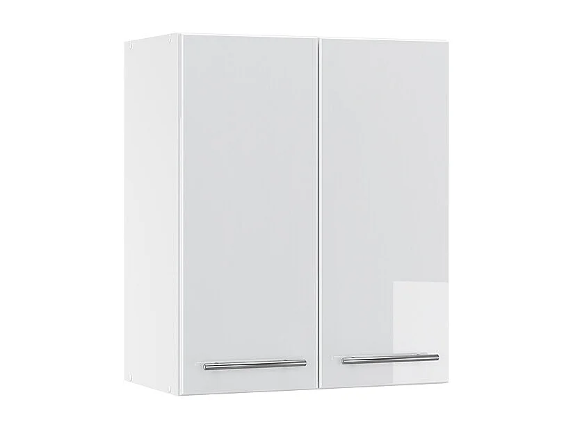 Elément haut de cuisine blanc haute brillance 60x34.1x72 fame-line