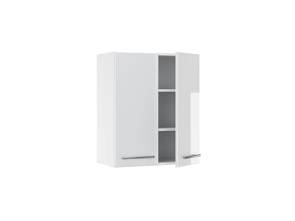 Elément haut de cuisine blanc haute brillance 60x34.1x72 fame-line