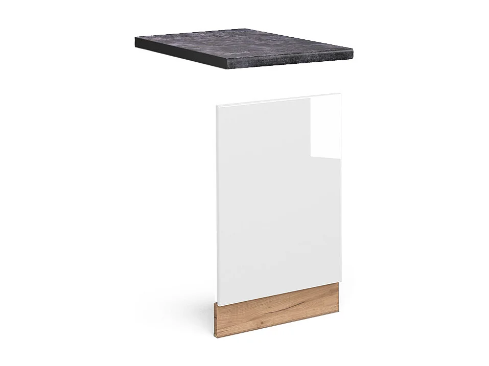 Panel frontal blanco alto brillo 45x1.6x67.4 fame-line