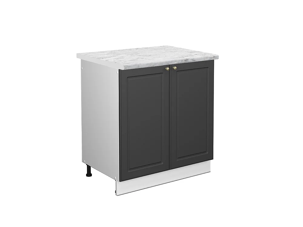 Meuble bas sous-évier anthracite-or 80x60x82 fame-line