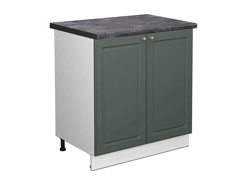 Mobile lavello cucina verde-oro country house 80x60x82 fame-line