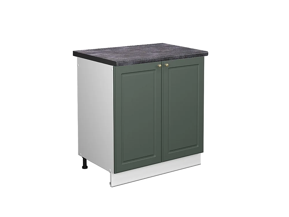 Diskbänksskåp grönt och guld lanthus 80x60x82 fame-line