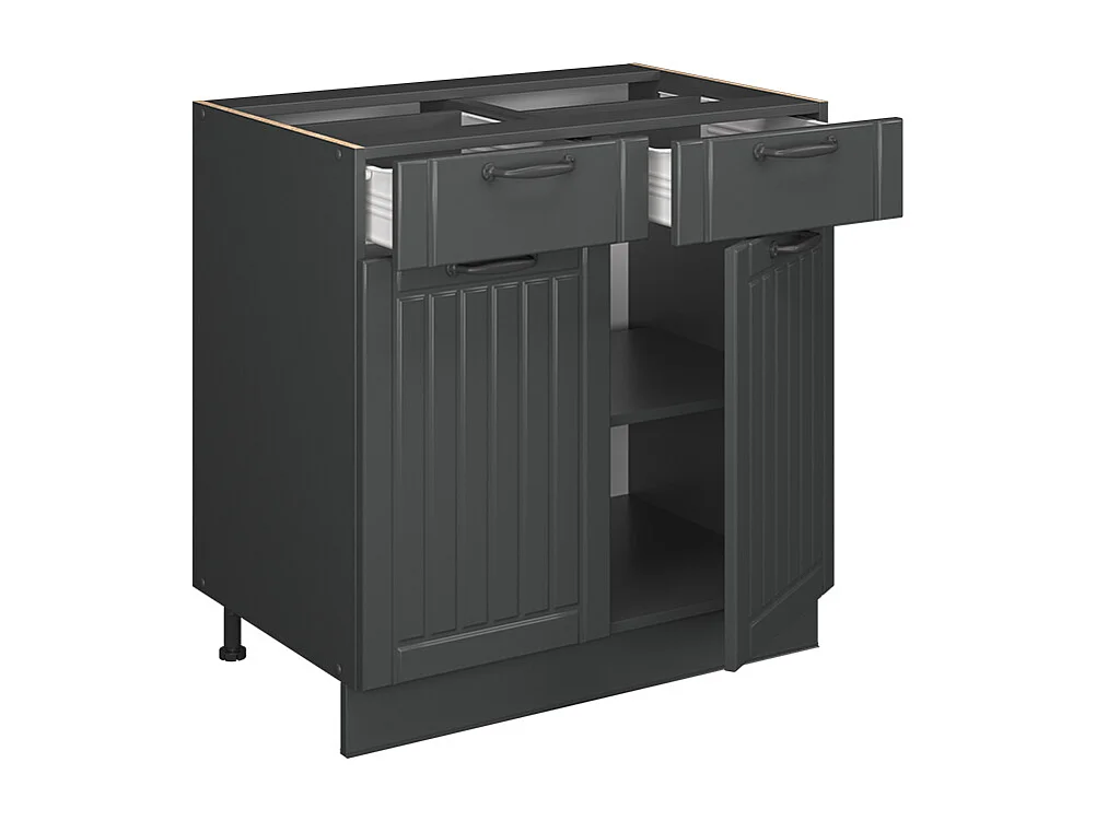 Mueble bajo de cocina gris oscuro 80x60x82 fame-line
