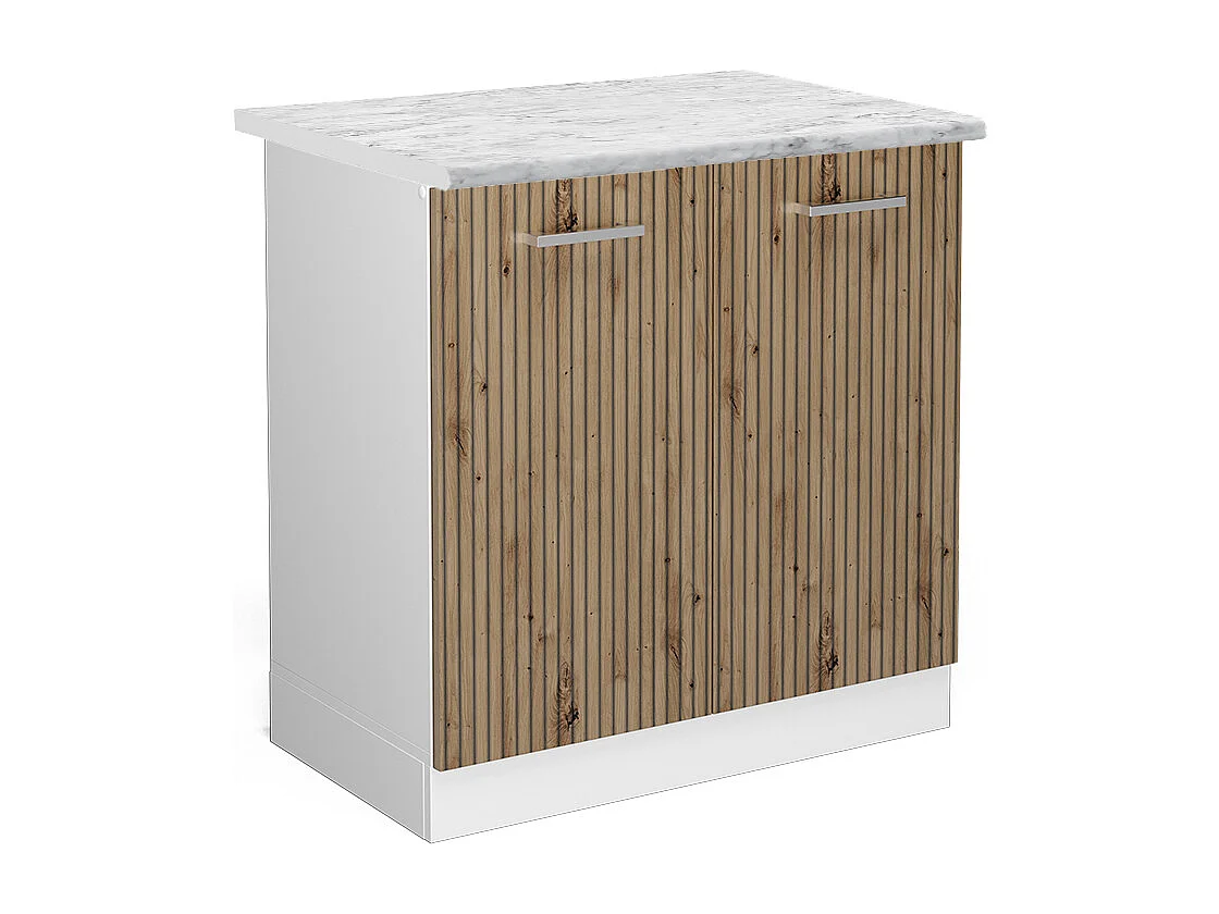 Meuble bas sous-évier chêne artisan 80x60x81.6 r-line