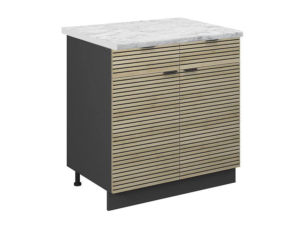 Keukenonderkast eiken paneel 80x60x82 fame-line