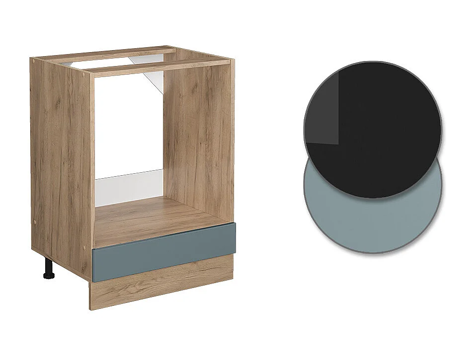 Armario para horno empotrado gris azulado 60x46x81.6 r-line