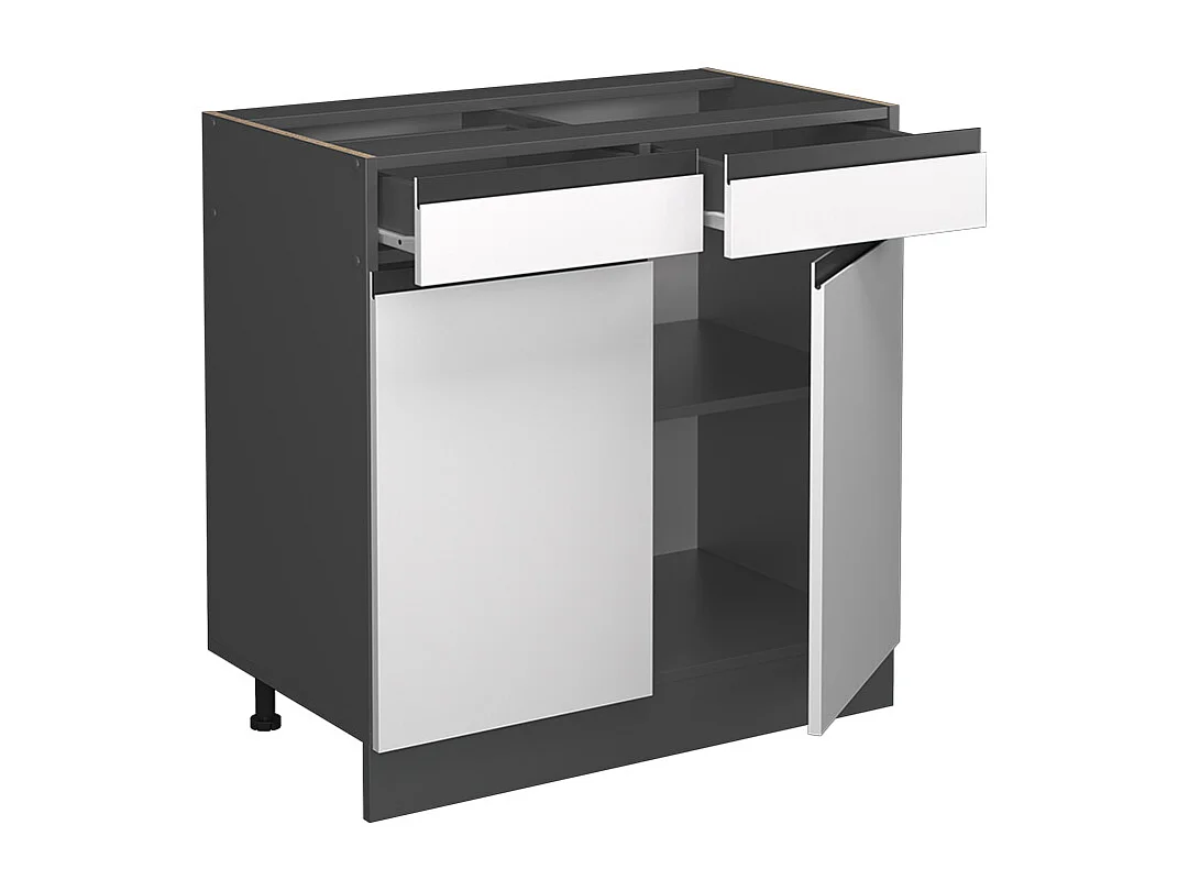 Meuble cuisine blanc 80x46x81.6 r-line