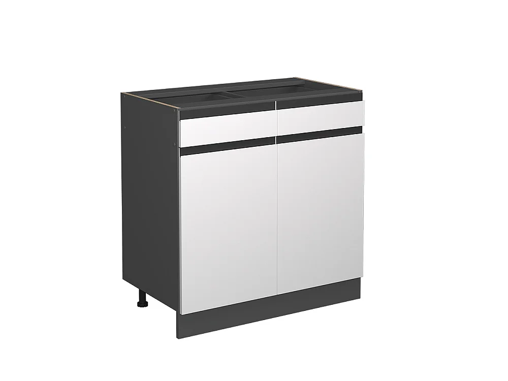 Mobiletto base per cucina bianco 80x46x81.6 r-line