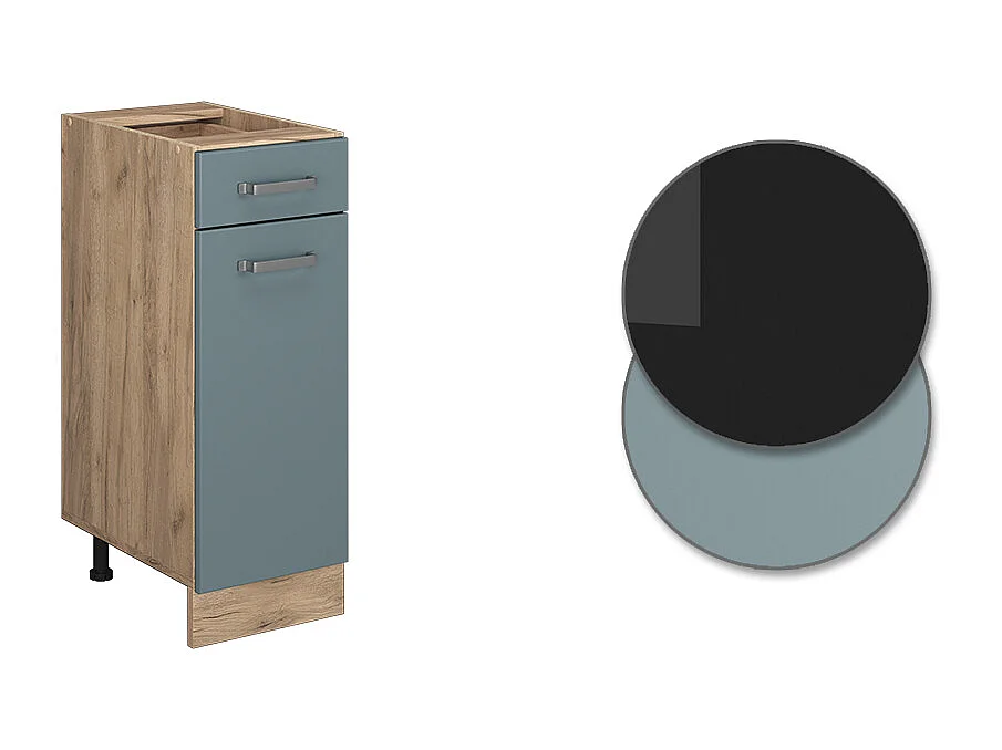 Mueble bajo de cocina gris azulado 30x46x81.6 r-line