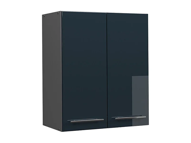 Armario colgante azul oscuro alto brillo 60x34.1x72 fame-line