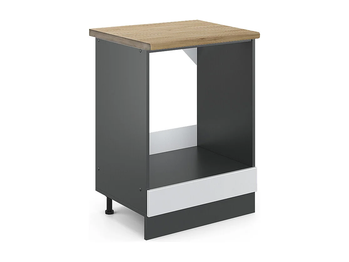 Meuble pour four blanc haute brillance 60x60x81.6 r-line