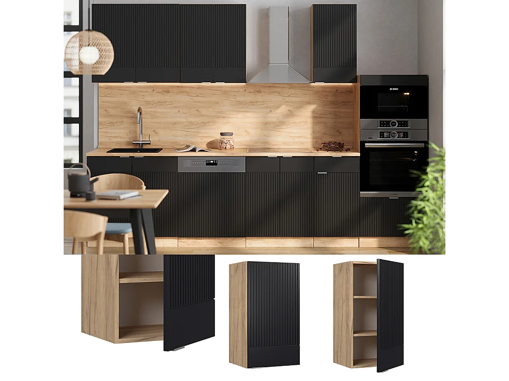 Armario colgante rayas negras 40x34.1x72 fame-line