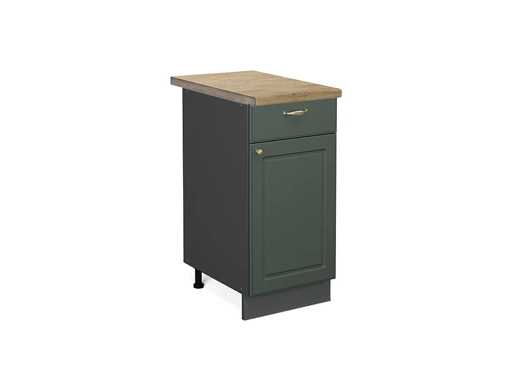 Kitchen base cabinet green-gold country house 40x60x82 fame-line