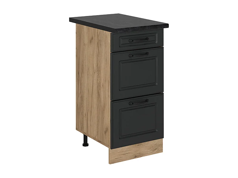 Mobiletto base per cucina antracite casa di campagna 40x60x81.6 r-line