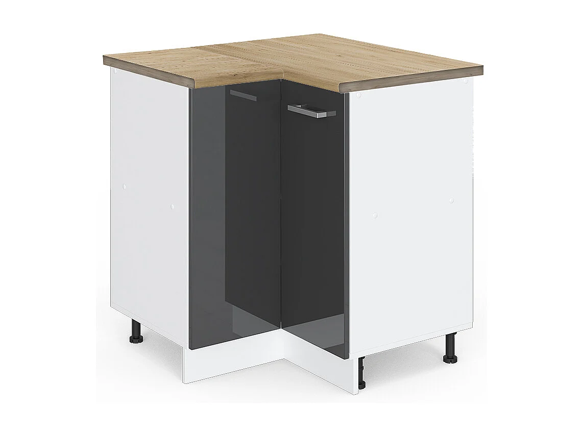 Meuble dangle anthracite haute brillance 75.6x60x81.6 r-line