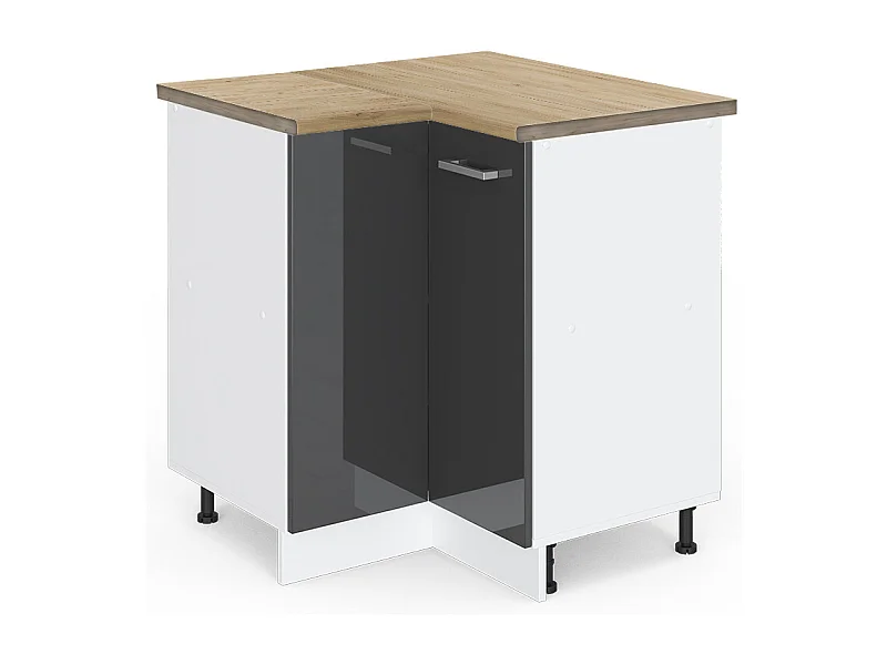 Meuble dangle anthracite haute brillance 75.6x60x81.6 r-line