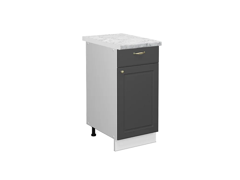 Meuble cuisine anthracite-or 40x60x82 fame-line