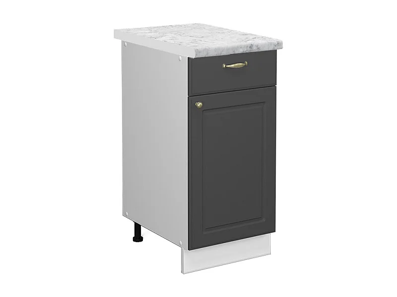 Meuble cuisine anthracite-or 40x60x82 fame-line