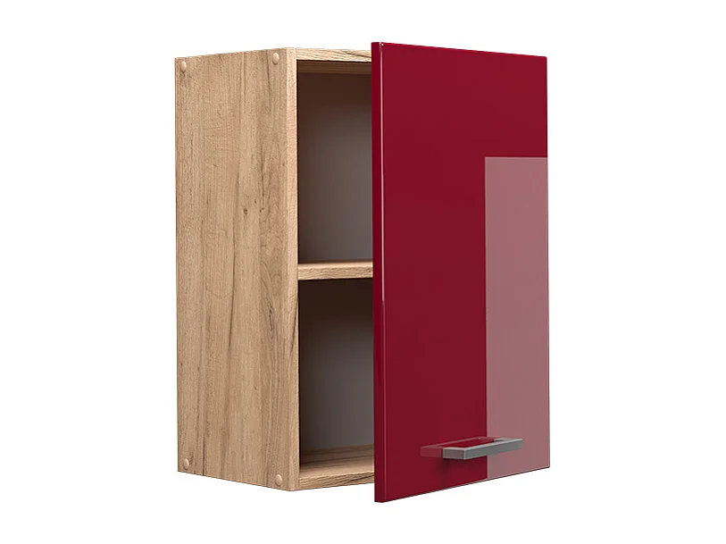 Hängeschrank rot hochglanz 45x31x60 r-line