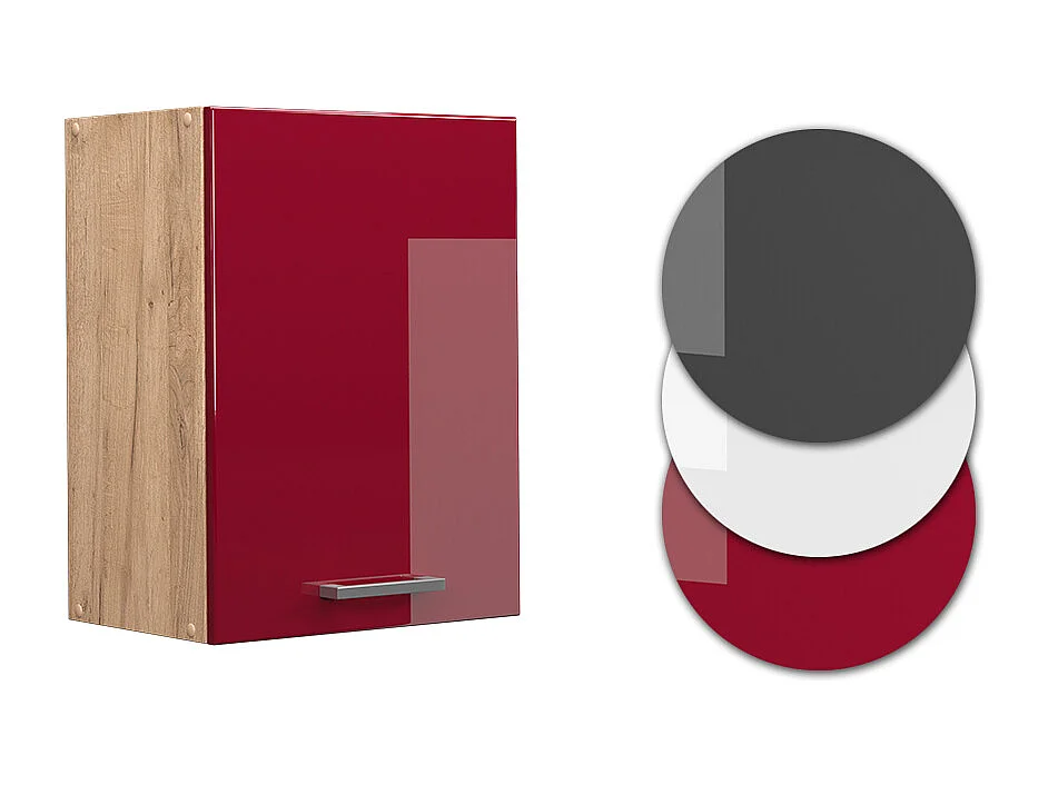 Hängeschrank rot hochglanz 45x31x60 r-line