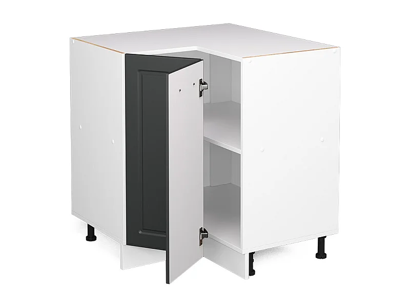 Hoekkast antraciet landhuis 75.6x60x81.6 r-line