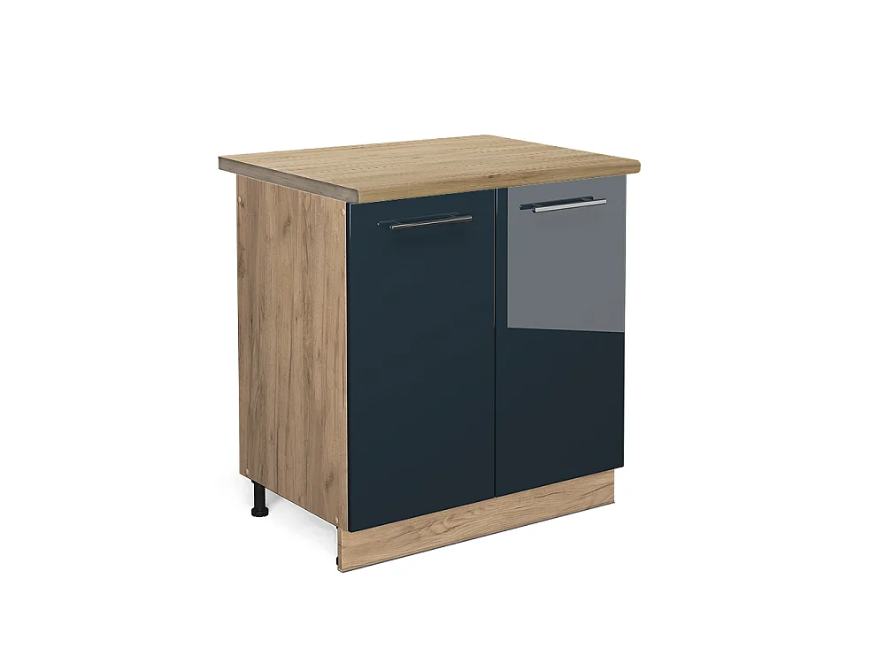 Mobile lavello cucina blu scuro lucido 80x60x82 fame-line