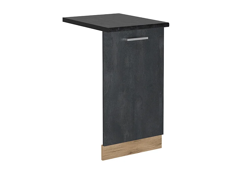 Panel frontal del lavavajillas hormigón negro 45x1.6x81.8 r-line