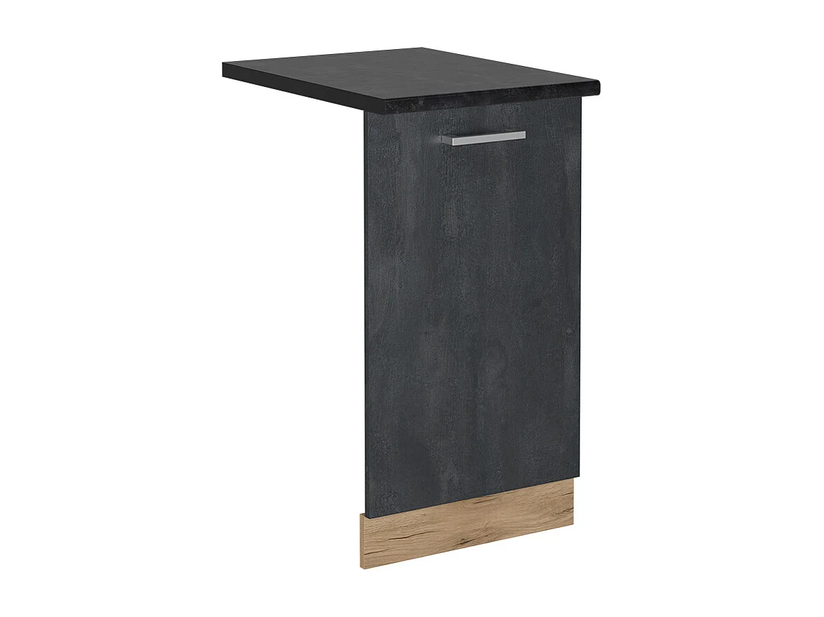 Panel frontal del lavavajillas hormigón negro 45x1.6x81.8 r-line