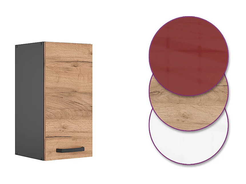 Elément haut de cuisine chêne de force doré 30x31x60 r-line