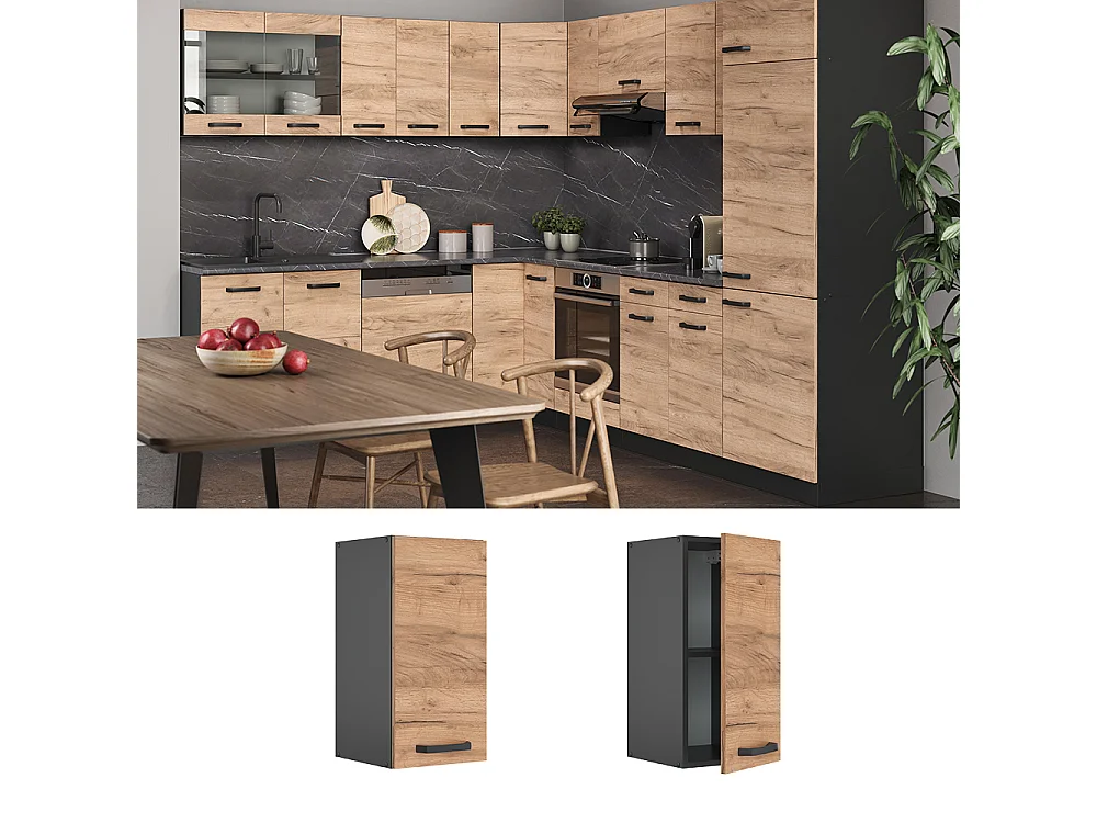 Wall cabinet gold power oak 30x31x60 r-line