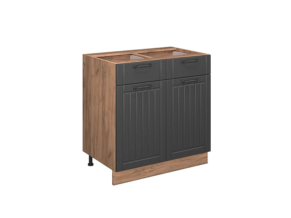 Mobiletto base per cucina grigio scuro 80x60x82 fame-line