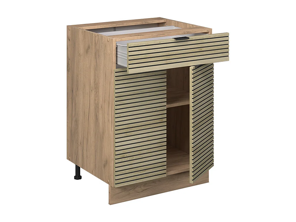 Meuble cuisine panneau en chêne 60x60x82 fame-line