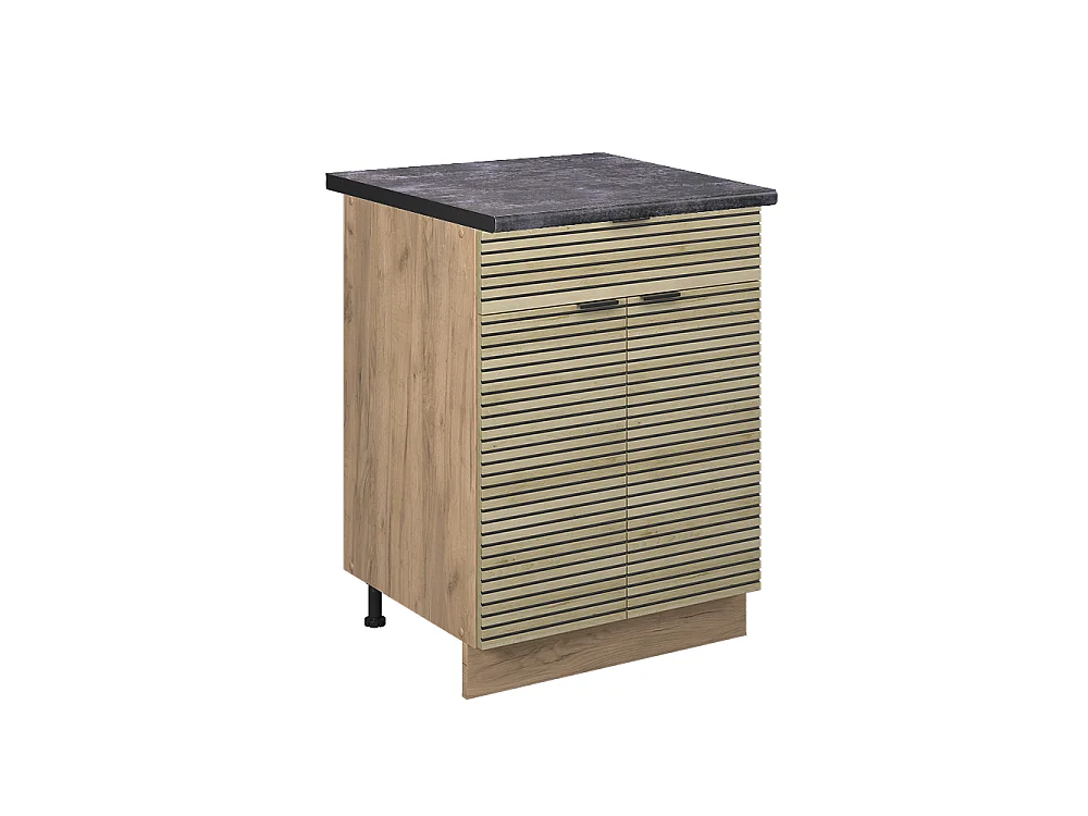 Kitchen base cabinet oak panel 60x60x82 fame-line