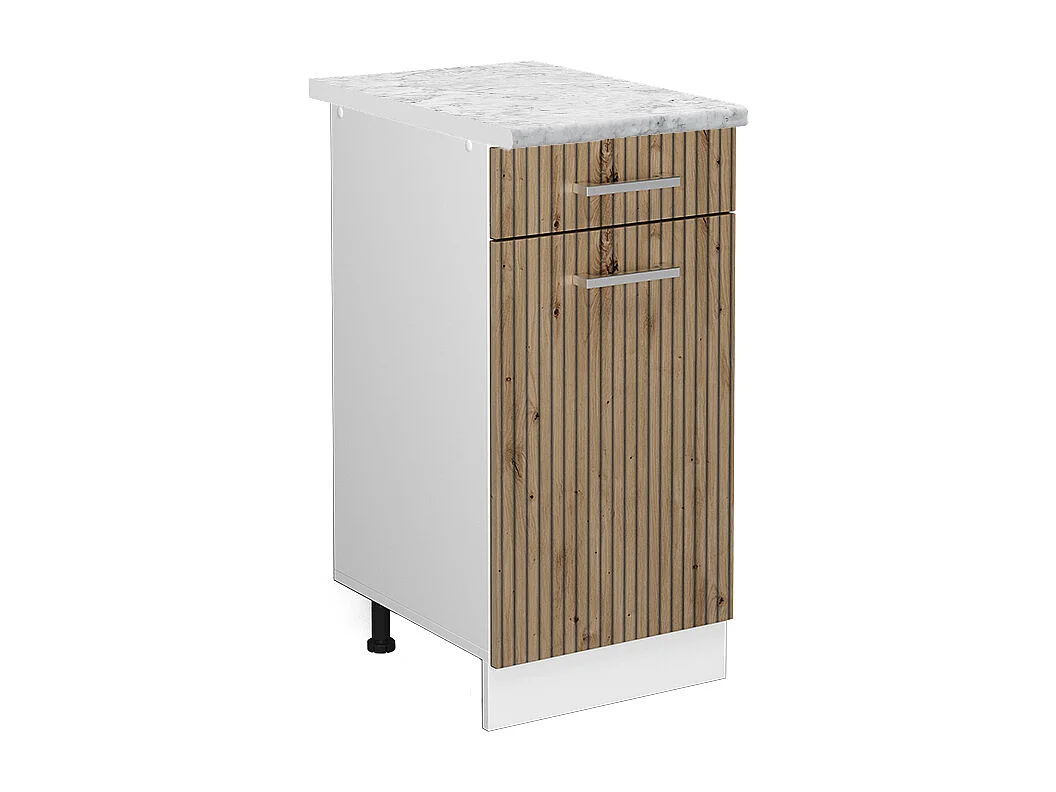 Armário baixo de cozinha carvalho artesanal 40x60x81.6 r-line