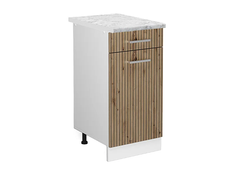 Armário baixo de cozinha carvalho artesanal 40x60x81.6 r-line