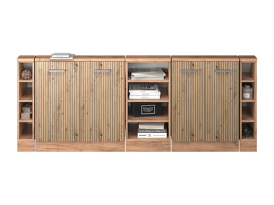 Meuble sous pente chêne artisan 210x46x81.6 r-line