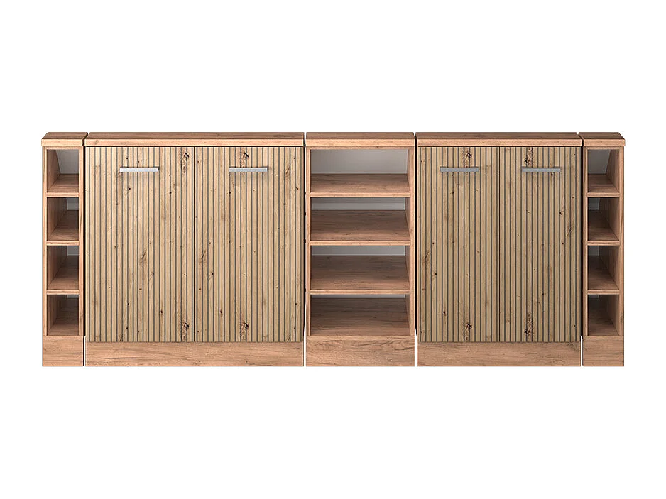 Köksskåp för sluttande tak hantverks ek 210x46x81.6 r-line