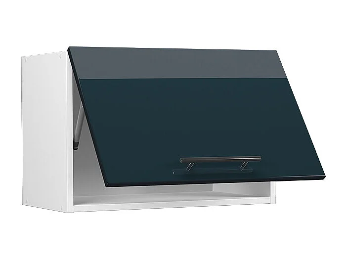 Armario colgante azul oscuro alto brillo 60x34.1x40 fame-line