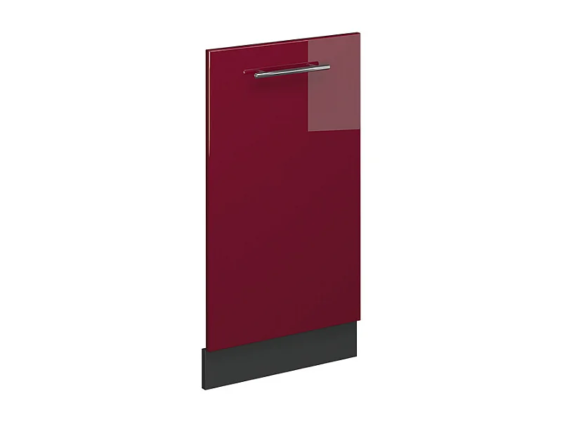 Vaatwasserfrontpaneel bordeauxrode hoogglans 45x1.6x81.8 fame-line