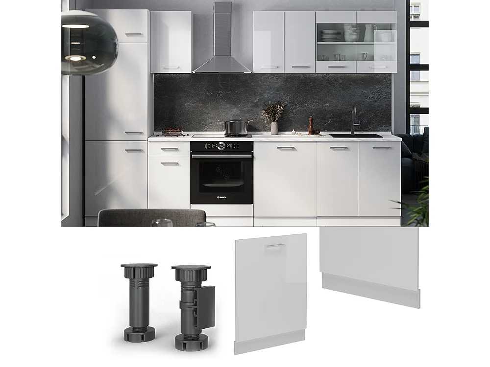 Façade blanc haute brillance 60x1.6x81.8 r-line