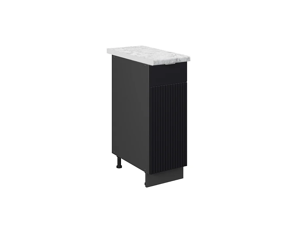 Apotheekkast zwart gestreept 30x60x82 fame-line