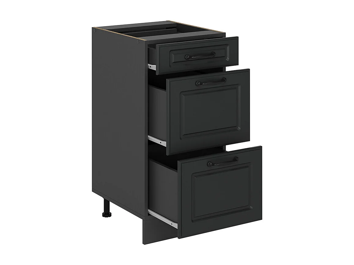 Meuble cuisine anthracite campagne 40x60x81.6 r-line