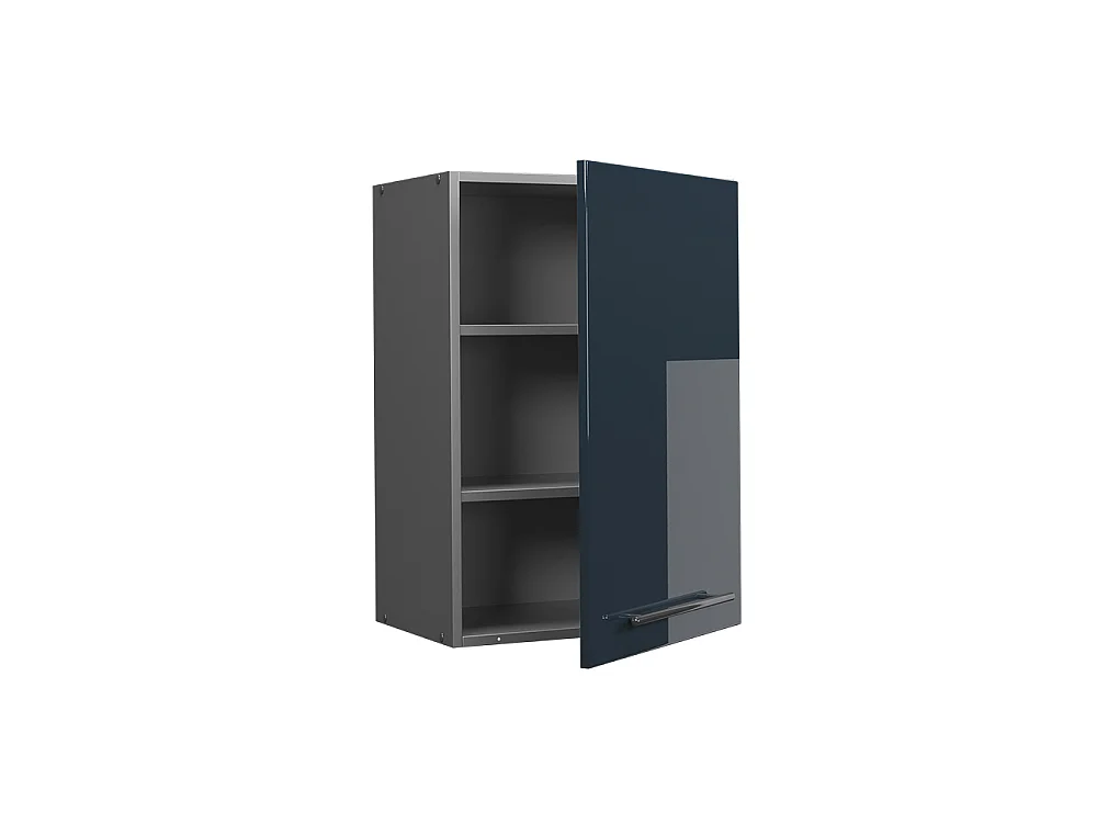 Wall cabinet dark blue high gloss 50x34.1x72 fame-line